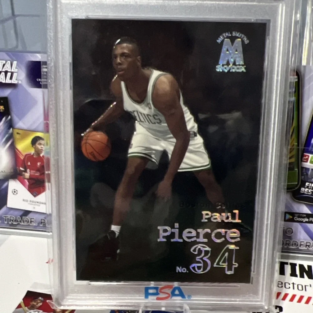 SkyBox 1998-99 Molten Metal Metal Smiths Rookie Paul Pierce #91 PSA 8 Celtics